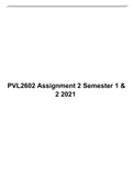 PVL 2602 Assignment 2 Semester 1 & 2, 2021, UNISA