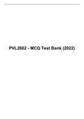 PVL 2602 - MCQ Test Bank (2022), UNISA