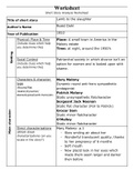 Lamb to the Slaughter- Worksheet with explanation