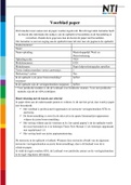 NTI Paper Hulpverleningsplan opstellen met beoordelingsformulier. Cijfer 8,3