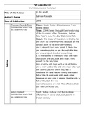 In the south- Worksheet with explanation