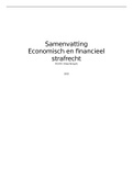 Samenvatting Economisch en Financieel Strafrecht
