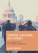 Tourism: a blessing or a curse? (Individual Assignment - Tourism Resource Development - Tourism Management NHL Stenden Hogeschool)