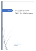OE106: Marketing research - Tentamenuitwerking