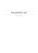 PHILOSOPHY 102