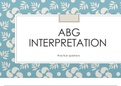 ABG's practice questions for nursing students