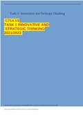 C714.V2 TASK 1 INNOVATIVE AND STRATEGIC THINKING 2021/2022