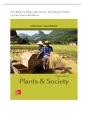 Test Bank for Plants and Society, 8th Edition