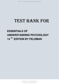 Essentials of Understanding Psychology 14th Edition By Robert Feldman Test Bank.pdf