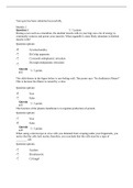 BIOLOGY MISC Essential Biology Module 2 test WITH ANSWERS