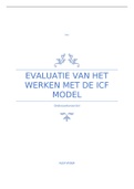 Module 7: Onderzoeksvoorstel: ''Evaluatie van het werken met het ICF-model''