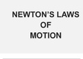 Newton laws of motion