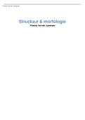 Samenvatting Structuur en Morfologie
