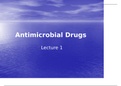 NURS305 Antimicrobial Drugs lecture 1 /LIBERTY UNIVERSITY