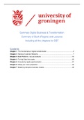 Digital Business & Transformation - ALL Exam Material 2023 - 2024 - Summary of book   (all) articles - Discount