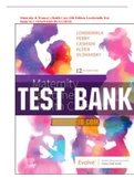 Maternity & Women’s Health Care 12th Edition Lowdermilk Test Bank(ALL CHAPTERS INCLUSIVE)