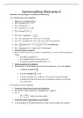 Wiskunde A samenvatting hfd 13 Toepassingen van de differentiaalrekening