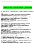 OB FINAL HESI  Review Questions 2022