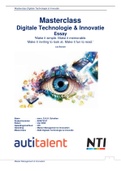 Eindopdracht (essay) NCOI/NTI Masterclass Digitale Technologie & Innovatie 