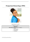 CNA - Certified Nursing Assistant Postpartum Hemorrhage (PPH) Brenda Jackson, 22 years old