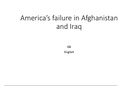 Presentatie Engels Invasie Irak en Afghanistan en gevolgen 