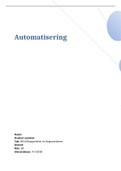 Rapporteren en argument - Automatisering (2815BS124B) Beoordeling: V