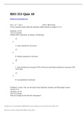 BIO 251 Quiz 10 Questions and answer (well explained) | Download To Score A