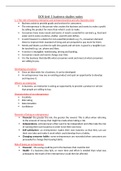 Unit 1 Business Studies notes