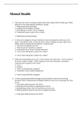 NURSING NR292 NR 292 Mental Health NCLEX QUESTIONS AND ANSWERS