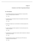 Organizational Behavior emerging knowledge, global reality, McShane - Exam Preparation Test Bank (Downloadable Doc)