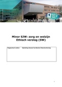 Ethisch verslag - Minor SJW in de wijk: Zorg & Welzijn