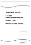  FAC1601 Financial Accounting Reporting  2022