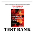 Test Bank For Basic & Applied Concepts of Blood Banking and Transfusion Practices, 4th Edition