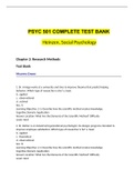 PSYC 501 COMPLETE TEST BANK   Heinzen, Social Psychology