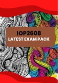 IOP2608 Exam Pack (Questions & Answers) and Notes