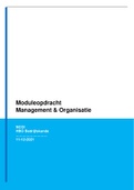  Management en organisatie Moduleopdracht NCOI cijfer 8,5