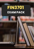 FIN3701 Exam Pack (Questions and answers)