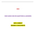 MED-SURGE HESI RN QUESTIONS & ANSWERS: LATEST-2022