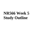 NR566 Week 5 Study Guide Outline