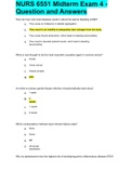 NURS 6551 Midterm Exam 4 - Question and Answers