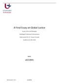 Final essay Global justice 