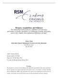 Thesis RSM MSc - AWARDED with 8.0 : Mergers, Acquisitions, and Alliances The relationship between dynamic capabilities and innovation performance in foreign subsidiaries. Is coordinating, learning, and sensing more or less valuable when institutional diff