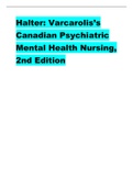 Halter: Varcarolis’s Canadian Psychiatric Mental Health Nursing, 2nd Edition