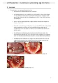Samenvatting Orthodontie 2 