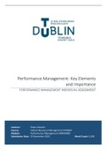 Key Elements and Importance of Performance Management