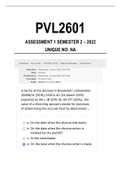 PVL2601 Assignment 1 Semester 2 2022
