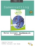 Samenvatting: Nectar biologie: Hoofdstuk 21; Planten (VWO 6)
