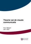 Samenvatting Theorie van de Visuele Communicatie