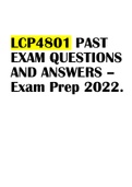 LCP4801 PAST EXAM QUESTIONS AND ANSWERS – Exam Prep 2022.