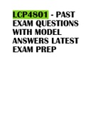 LCP4801 - PAST EXAM QUESTIONS WITH MODEL ANSWERS LATEST EXAM PREP